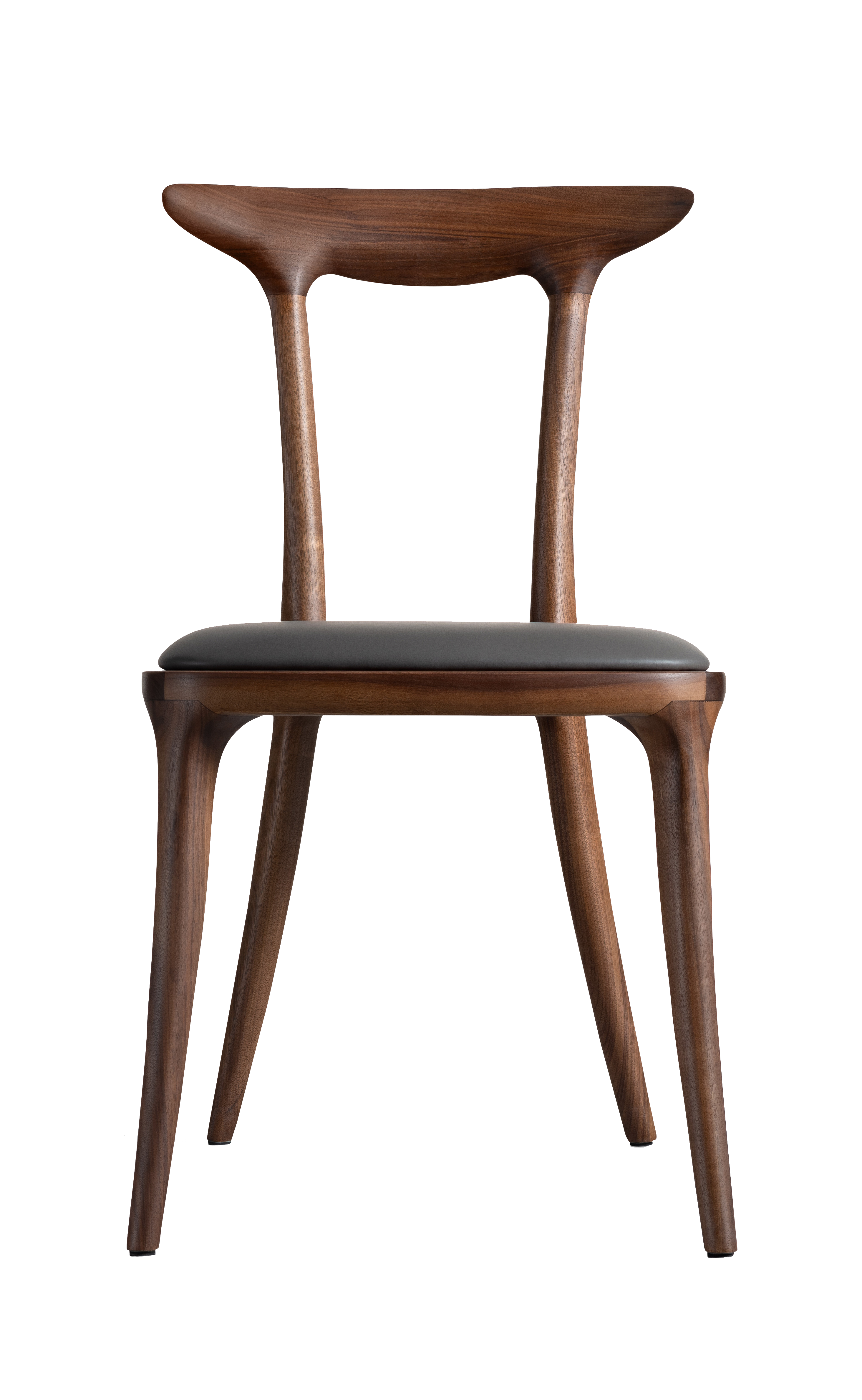 进口北美黑胡桃木材质说明把单位餐厅空间餐椅品类新中式风格455*550*